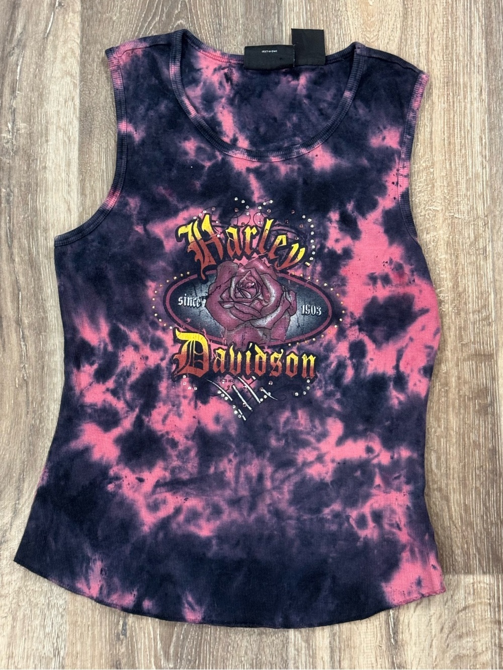 Harley Davidson Tie Dye Racerback Tank Top Women’s Medium